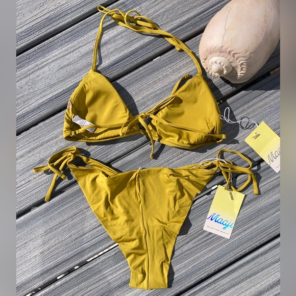 LUX ✨ MAAJI x Revolve Set - Palmetto Balminess Bikini Top & Sunnier Bottom - L - Picture 11 of 17